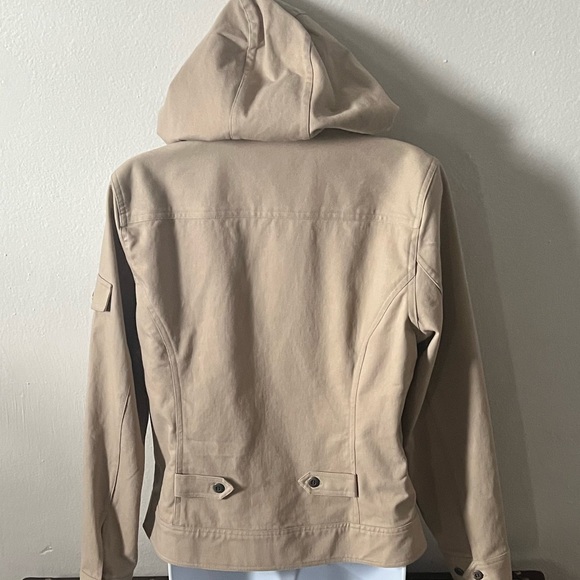 Christopher & Banks Tan Light Weight Hooded Full Zip Jacket X Size : Small - Picture 2 of 3